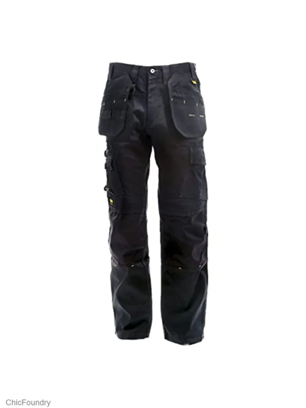 Men's Loose Fit Work Pants with Holster Pockets, Cotton Blend Stretch